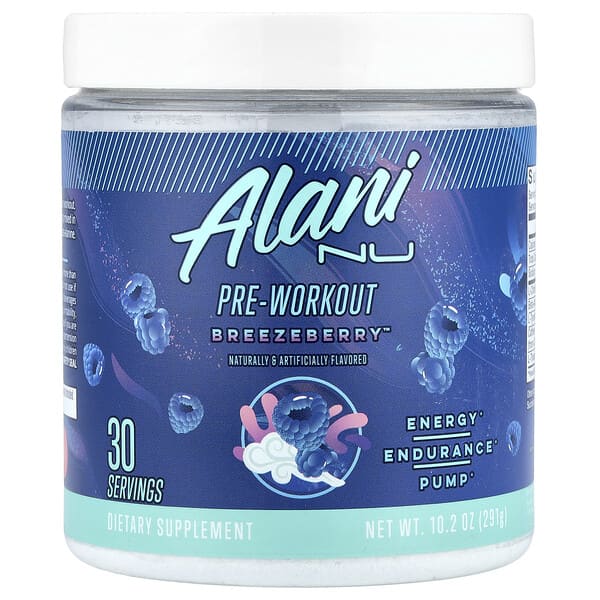 Alani Nu Pre-Workout, BreezeBerry™, 10.2 oz (291 g)