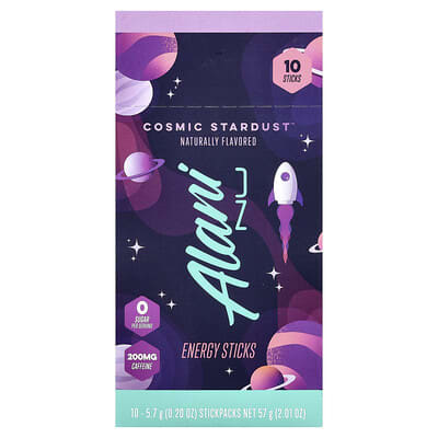 Alani Nu, Energy Bars, Cosmic Stardust™, 10 Bars, 0.2 oz (5.7 g) Each
