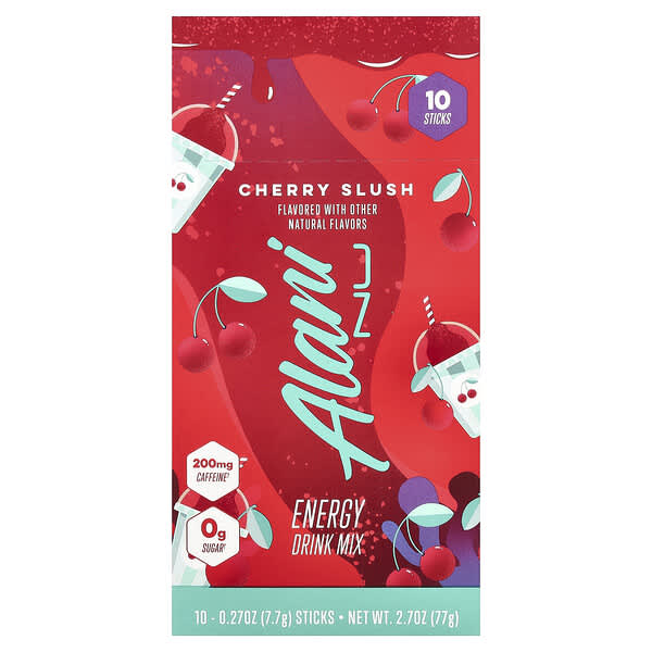 Alani Nu, Energy Drink Mix, Cherry Slush, 10 Sticks, 0.27 oz (7.7 g) Each — product photo 1