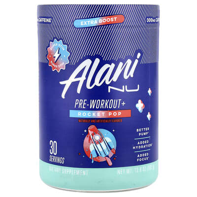Alani Nu, Pre-Workout+, Rocket Bubblegum, 13.8 oz (392 g)