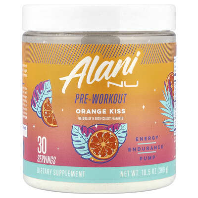 Alani Nu, Pre-Workout, Orange Kiss, 10.5 oz (300 g)