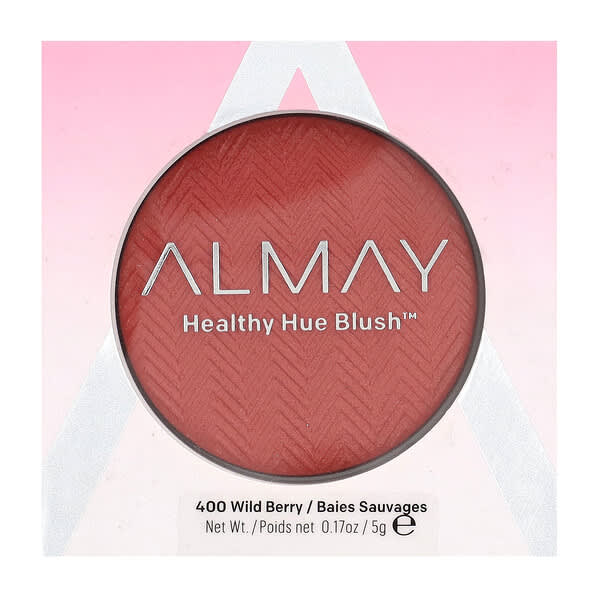 Almay, 헬시 휴 블러셔, 400 와일드 베리, 5g(0.17oz)
