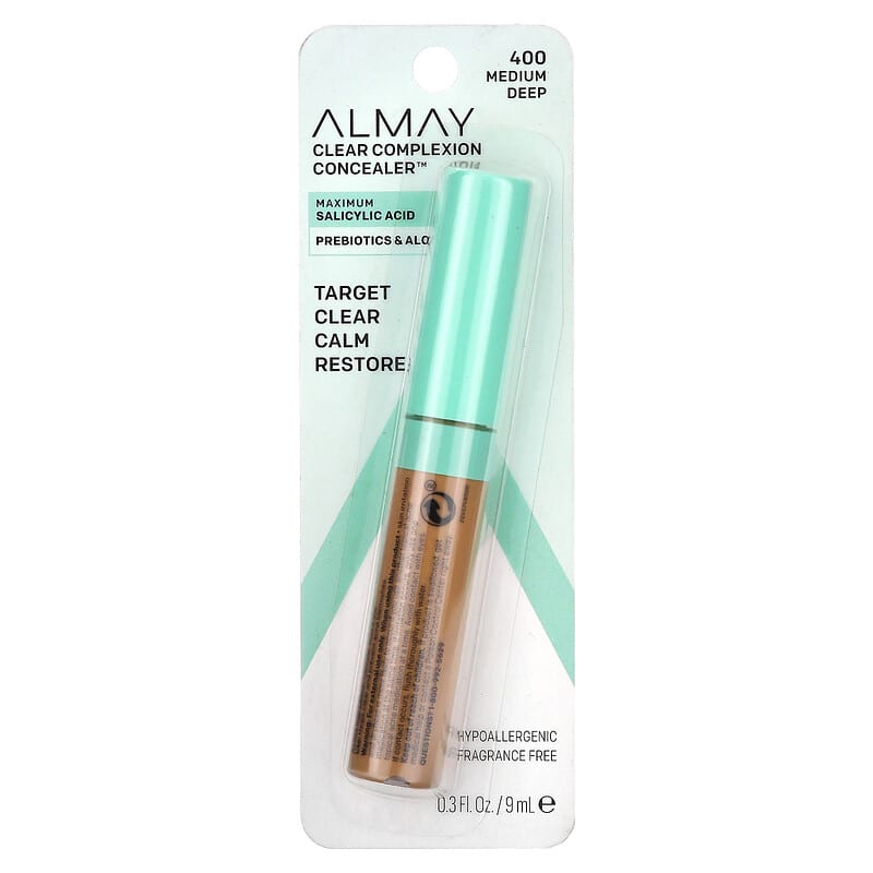 Clear Complexion Concealer, 400 Medium Deep , 0.3 fl oz (9 ml)