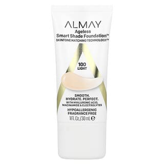 Almay, Base de maquillaje Ageless Smart Shade, 100 Light, 30 ml (1 oz. líq.)