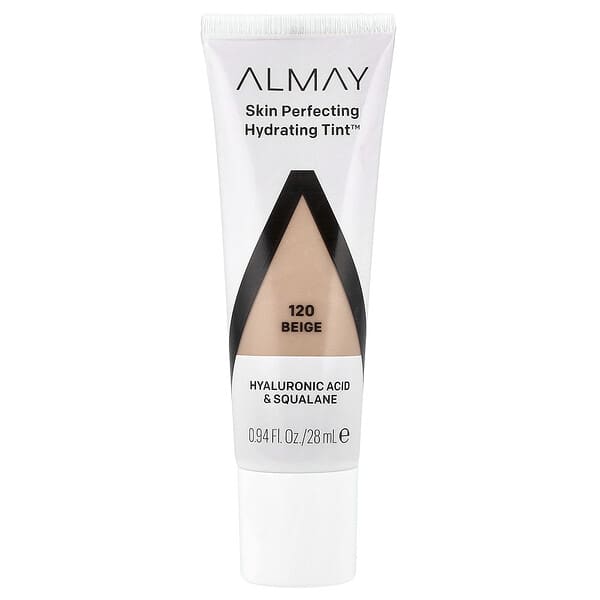 Almay, 스킨 퍼펙팅 하이드레이팅 틴트™, 120 베이지, 28ml(0.94fl oz)