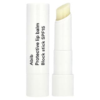 Abib, Protective Lip Balm, Block Stick LSF 15, schützender Lippenbalsam, Block Stick LSF 15, 3,3 g (0,11 oz.)