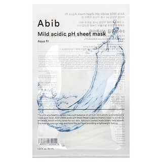 Abib, Mild Acidic pH Beauty Sheet Mask, Aqua Fit, 1 Sheet Mask, 1.01 fl oz (30 ml)