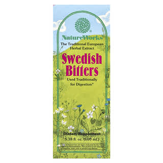 Nature's Way, NatureWorks, Suplemento para favorecer la digestión Swedish Bitters, 100 ml (3,38 oz. líq.)