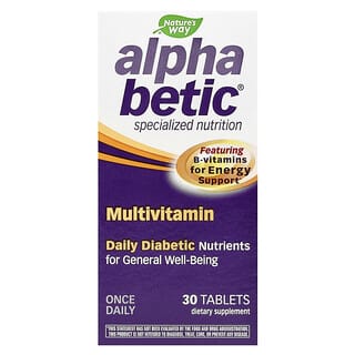 Nature's Way, Alpha Betic, мультивитамины, 30 таблеток
