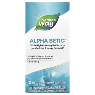 ناتشرز واي‏, Alpha Betic® متعدد الفيتامينات ، 30 قرصًا