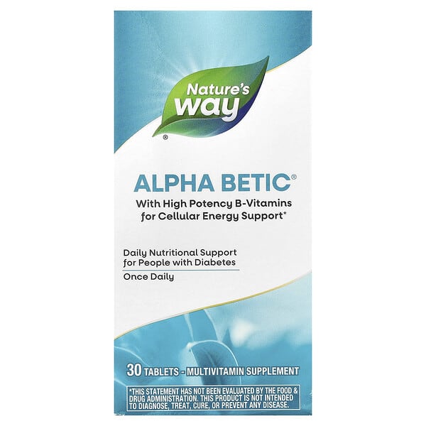 Alpha Betic® Multivitamin, 30 Tablets