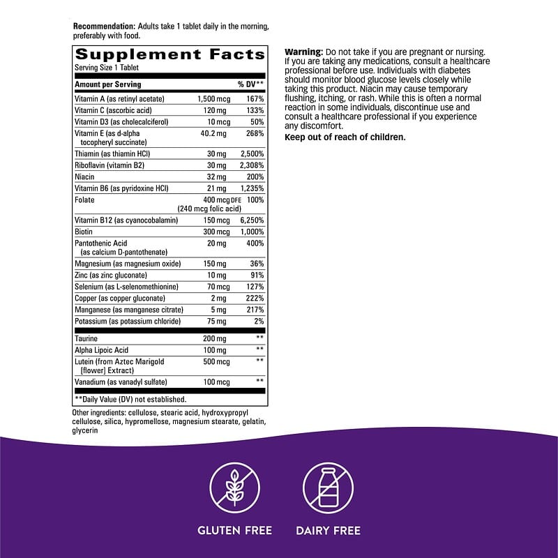 Nature's Way, Alpha Betic, Multivitamin, 30 Tablets