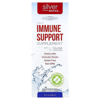 American Biotech Labs, Silver Biotics, Complément de soutien immunitaire quotidien, 946 ml
