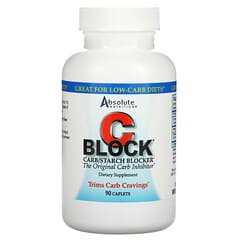 أبسولوت نوتريشن‏, CBlock، لمنع امتصاص الكربوهيدرات من الأطعمة النشوية، 90 كبسولة