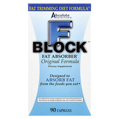 Absolute Nutrition, FBlock™, Fat Blocker, Original Formula, 90 Capsules