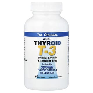 Absolute Nutrition, Thyroid T-3™, Original Formula, 60 Capsules