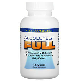 Absolute Nutrition‏, Absolutely Full, Appetite Suppressant, 60 Capsules
