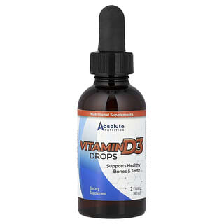 Absolute Nutrition, Picături de vitamina D3, 5.000 UI, 2 fl oz (60 ml)