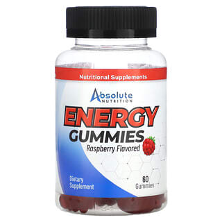 Absolute Nutrition, Energy Gummies, Raspberry , 60 Gummies