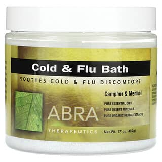 Abracadabra, Abra Therapeutics, Cold and Flu Bath, Camphor & Menthol, 17 oz (482 g)