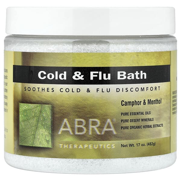 Abra Therapeutics, 감기 및 독감 치료제, 녹나무 및 멘톨, 482g(17oz)