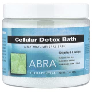 Abra Therapeutics, Baño de desintoxicación celular, Pomelo y enebro`` 482 g (17 oz)