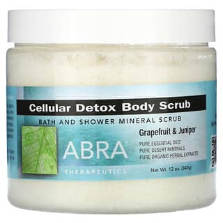 Abra Therapeutics‏, פילינג גוף Cellular Detox, אשכולית וערער, 340 גרם (12 אונקיות)