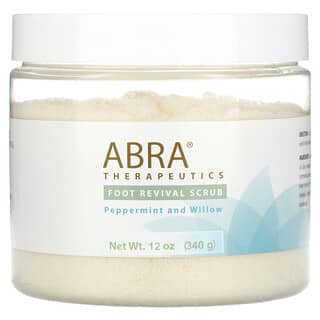 Abra Therapeutics, Foot Revival Scrub, Peppermint and Willow, 12 oz (340 g)