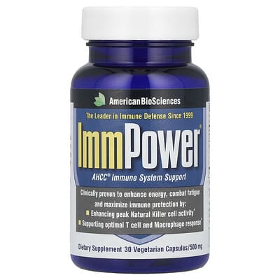 American Biosciences, ImmPower®, AHCC® Immune System Support, 30 Vegetarian Capsules