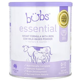 Aussie Bubs, Essential, Infant Formula With Iron Powder auf Kuhmilchbasis, 0–12 Monate, 567 g (20 oz.)