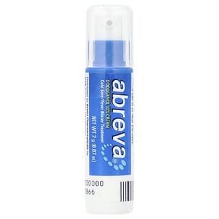 Abreva, Cold Sore/Fever Blister Treatment, Pump, 0.07 oz (2 g)