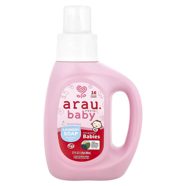 arau.baby, 洗衣皁，無香型，27 液量盎司（800 毫升）