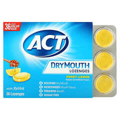 Act, Pastilles pour la bouche sèche avec xylitol, miel et citron, 36 pastilles
