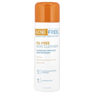 ACNE FREE, Nettoyant anti-acné sans huile, Traitement de l'acné, Sans parfum, 237 ml