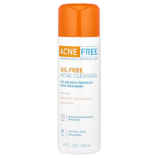 ACNE FREE, Olievrije acne-reiniger, parfumvrij, 237 ml (8 fl oz)