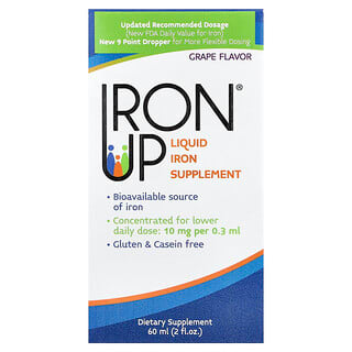 A.C. Grace Company, Iron Up, Liquid Iron Supplement, Grape, 2 fl oz (60 ml)