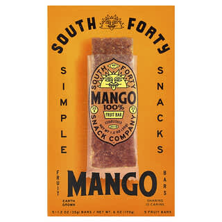 South Forty Snack Company, Voćna pločica, 100% mango, 5 pločica, 35 g svaka