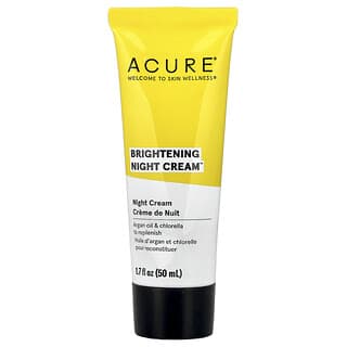 ACURE, Изсветляващ нощен крем, 1,7 течни унции (50 мл)