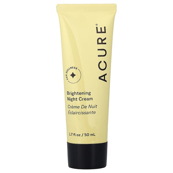 ACURE, 브라이트닝 나이트 크림, 피부 칙칙함용, 50ml(1.7fl oz)
