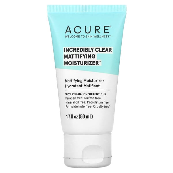 ACURE, Incredibly Clear（インクレダブリークリア）、マット＆保湿クリーム、50ml（1.7液量オンス）