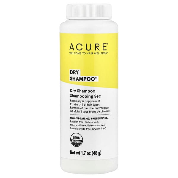ACURE, Dry Shampoo™, All Hair Types, Rosemary & Peppermint, 1.7 oz (48 g)