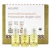 Aromatherapeutic Moroccan Argan Oils Trio Set, Coconut, Rose, Citrus Ginger, 3,1 fl oz (30 ml) Each