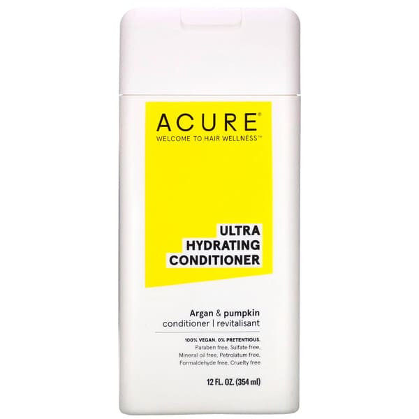 Acure, メガモイスチャーコンディショナー、アルガンオイル&パンプキン、12 fl oz (354 ml)
