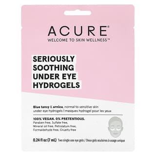 ACURE, Hidrogéis Suavizantes para Baixo dos Olhos, Dois Géis Oculares de Uso Único, 7 ml (0,24 fl oz)