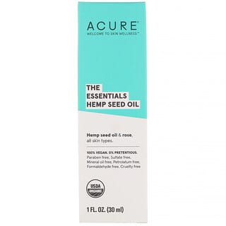 ACURE, The Essentials, Huile de graine de chanvre, 30 ml