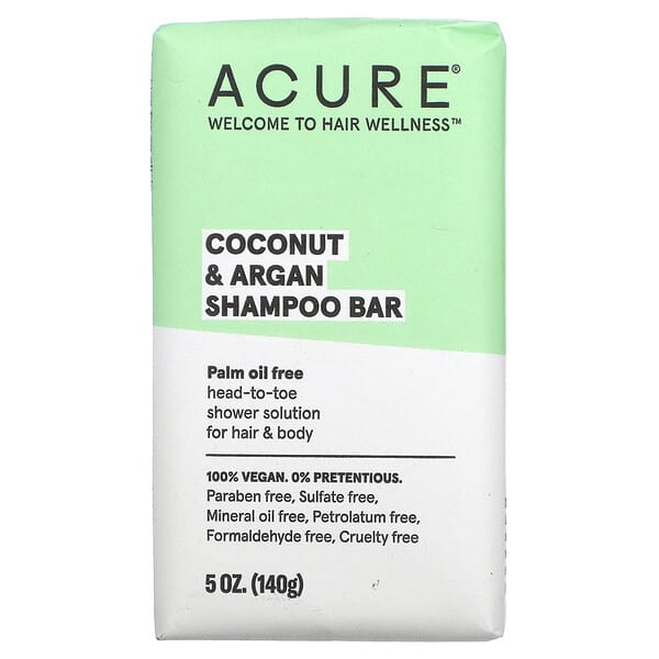 ACURE, Coconut & Argan Shampoo Bar, 5 oz (140 g)