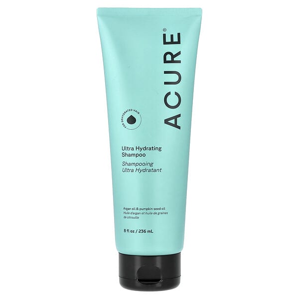 ACURE, 울트라 하이드레이팅 샴푸, 건조한 모발용, 아르간오일 및 호박씨 오일, 236ml(8fl oz)