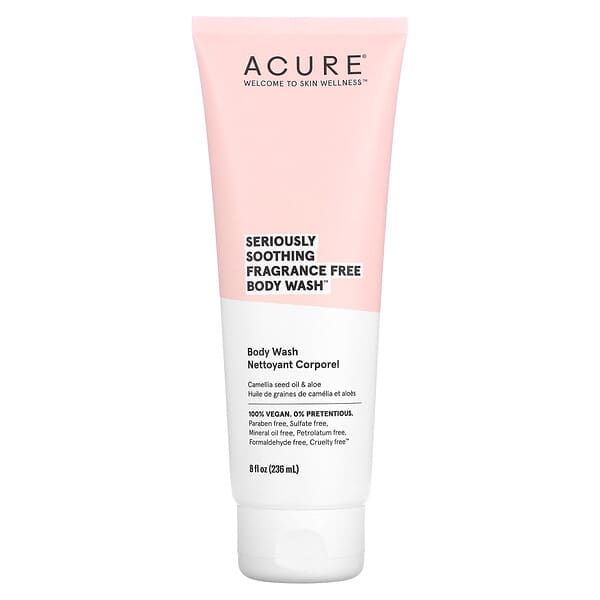 ACURE, Seriously Soothing, Body Wash, Fragrance Free, 8 fl oz (236 ml)