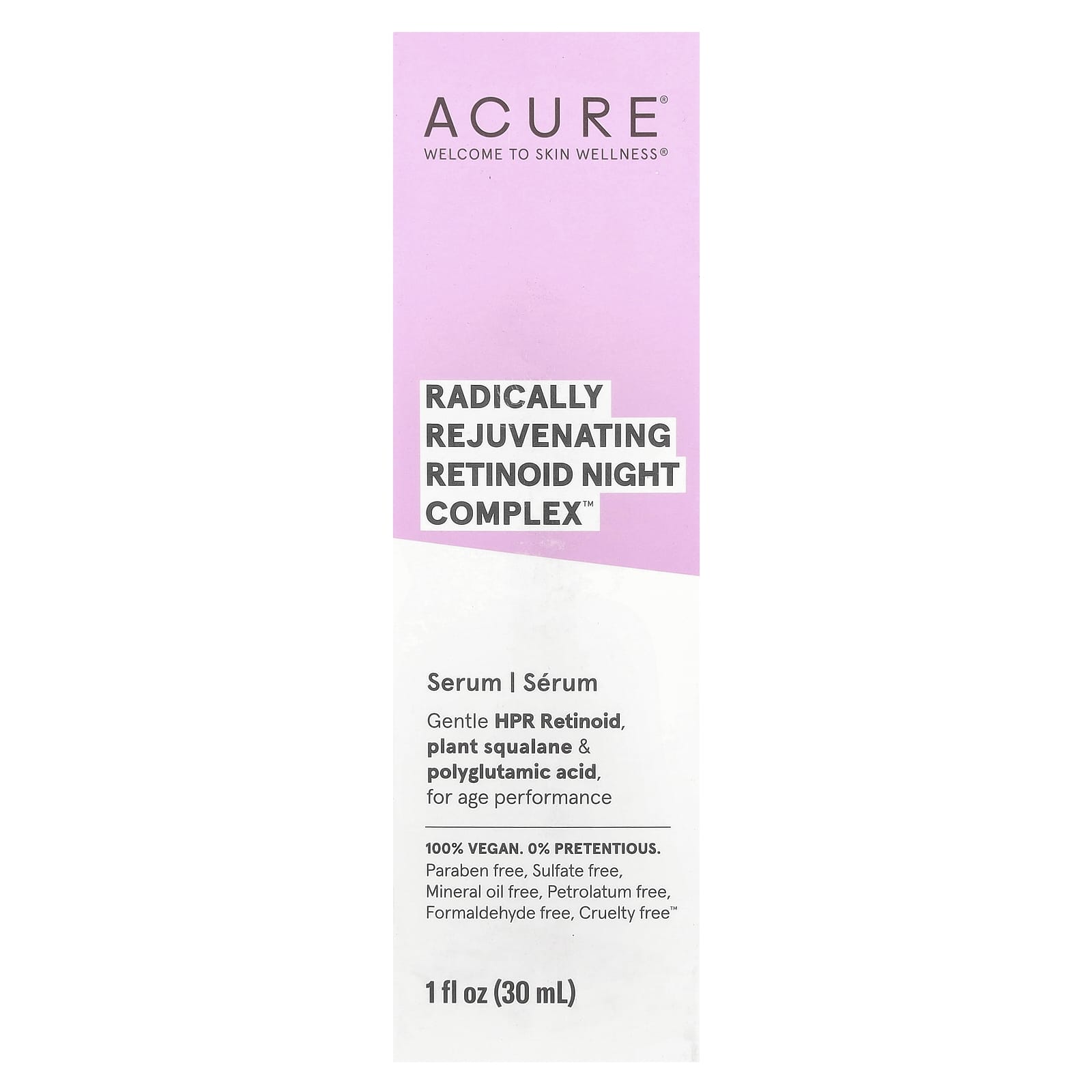 ACURE, Radically Rejuvenating Retinoid Night Complex™, Serum, 1 fl oz (30 ml) Image 3