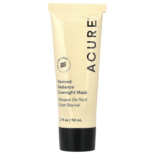ACURE, 리바이브드 래디언스 오버나이트 뷰티 마스크, 50ml(1.7fl oz)